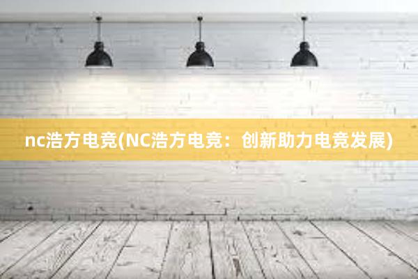 nc浩方电竞(NC浩方电竞：创新助力电竞发展)