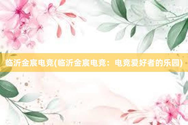 临沂金宸电竞(临沂金宸电竞：电竞爱好者的乐园)