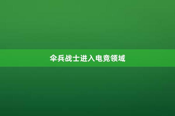 伞兵战士进入电竞领域