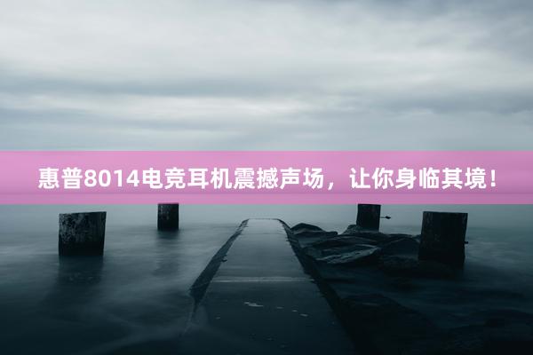 惠普8014电竞耳机震撼声场，让你身临其境！