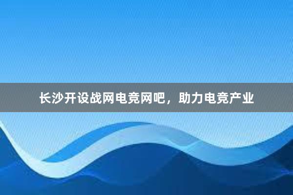 长沙开设战网电竞网吧，助力电竞产业